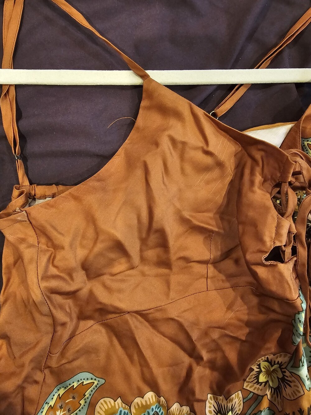 Spell - Mojave Lily Bias Skirt (Amber) And SPELL - Mojave Lily Lace Up Cami - Picture 11 of 13